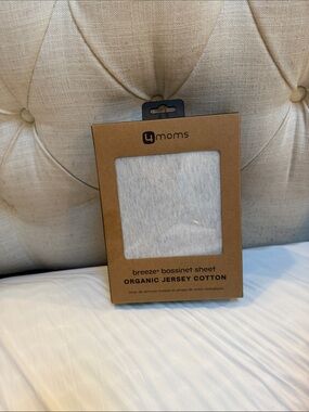 4moms Breeze Organic Jersey Cotton Bassinet Sheet - Heather Gray